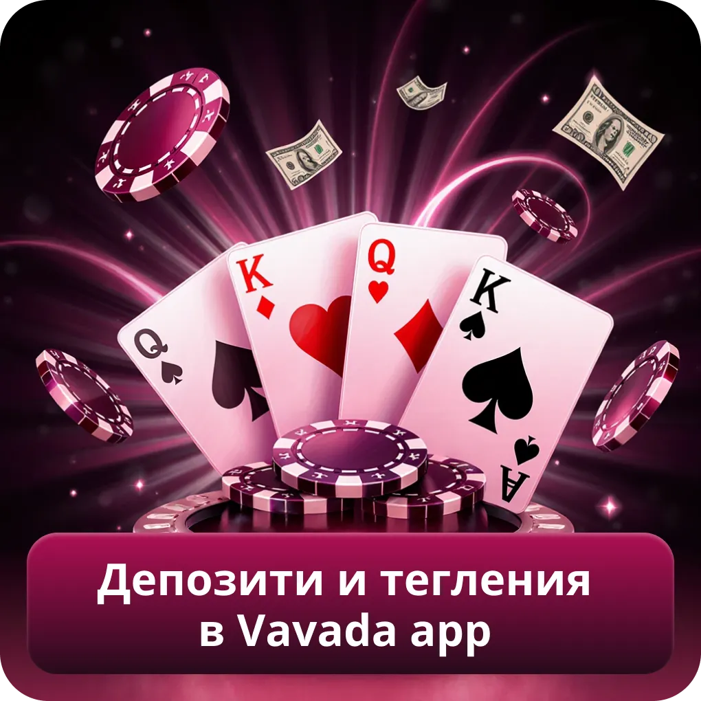 Депозити и тегления в Vavada app